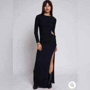 Stillwater Wide Rib Every Curve Long Sleeve Maxi Dress